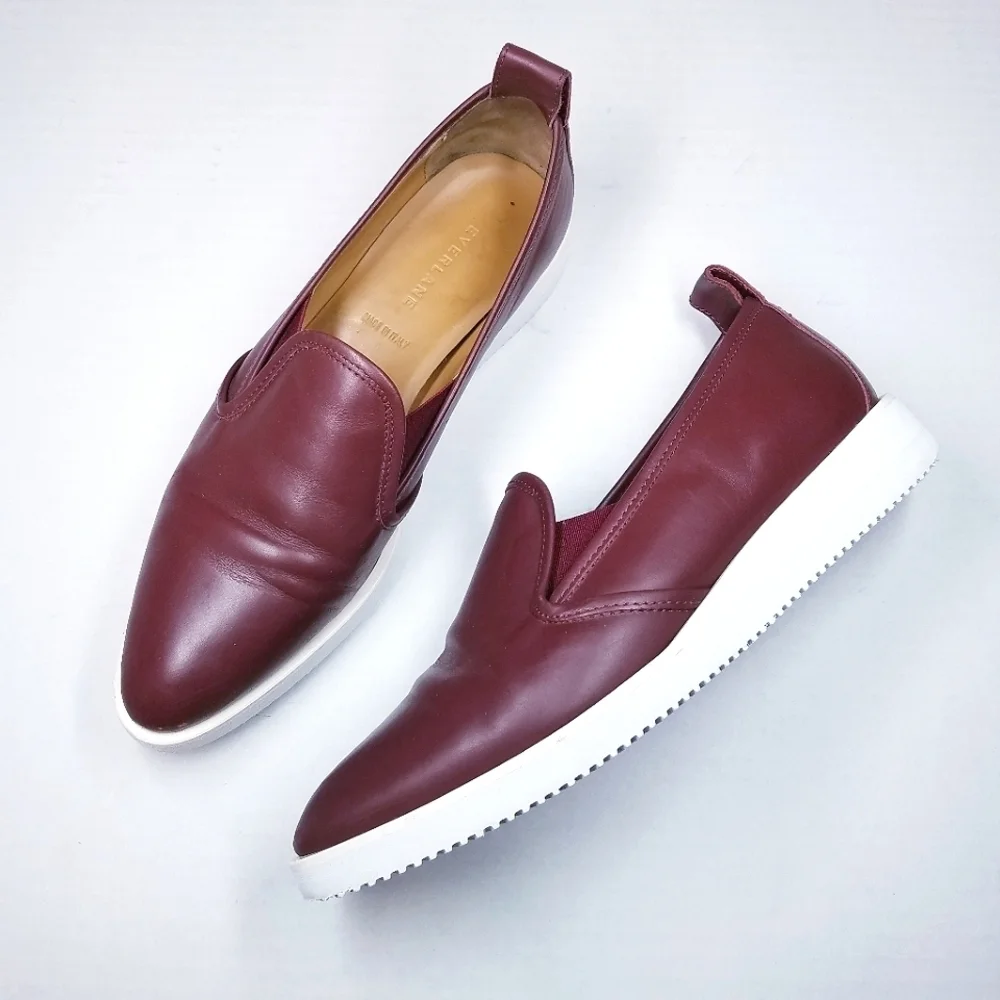 🌸‎ Everlane | Mahogany Leather Slip Ons